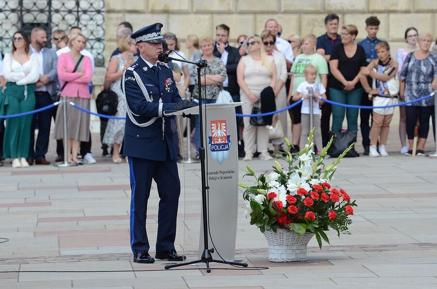 Wojewódzkie obchody święta policji w Krakowie. Fot. Janusz Ślęzak (IPN)