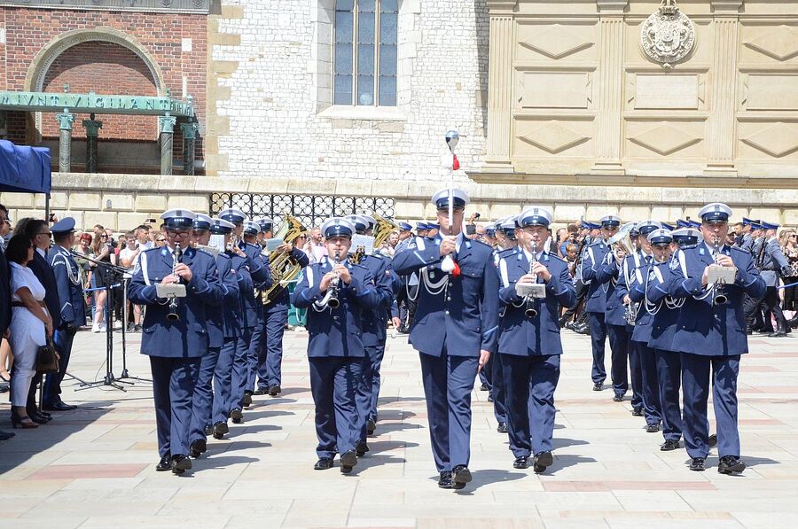 Wojewódzkie obchody święta policji w Krakowie. Fot. Janusz Ślęzak (IPN)