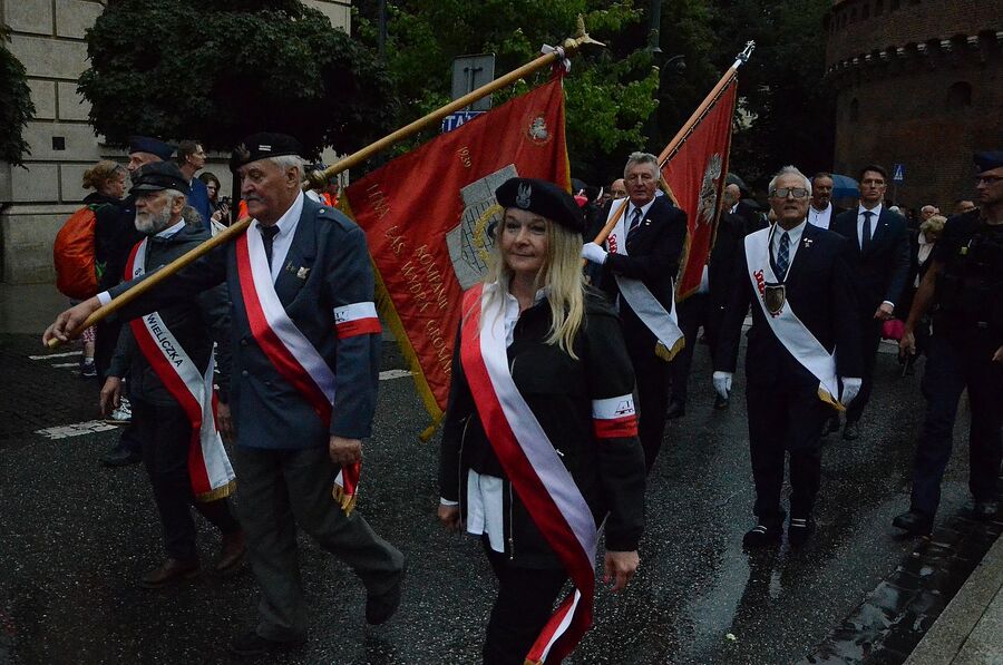 Krakowskie uroczystości w 79. rocznicę wybuchu powstania warszawskiego. Fot. Janusz Ślęzak (IPN)