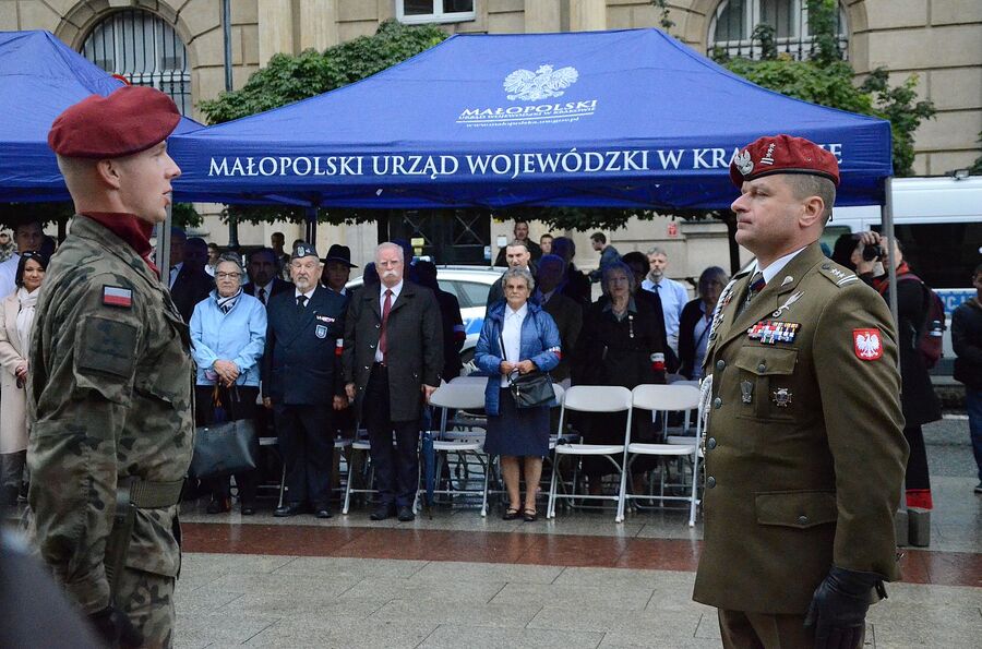 Krakowskie uroczystości w 79. rocznicę wybuchu powstania warszawskiego. Fot. Janusz Ślęzak (IPN)