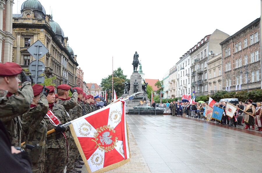 Krakowskie uroczystości w 79. rocznicę wybuchu powstania warszawskiego. Fot. Janusz Ślęzak (IPN)