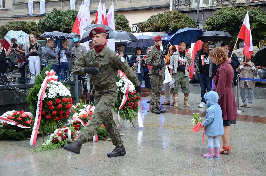 Krakowskie uroczystości w 79. rocznicę wybuchu powstania warszawskiego. Fot. Janusz Ślęzak (IPN)