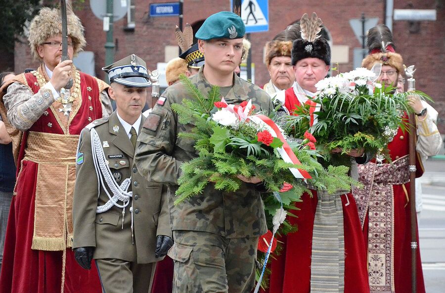 LVIII Marsz Szlakiem Pierwszej Kompanii Kadrowej. Uroczystości w Krakowie. Fot. Janusz Ślęzak (IPN)