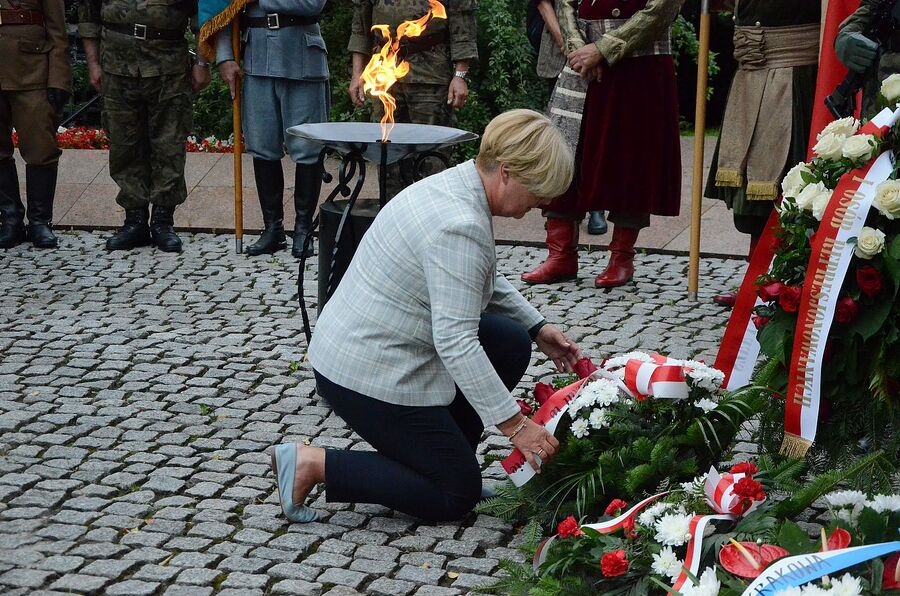 LVIII Marsz Szlakiem Pierwszej Kompanii Kadrowej. Uroczystości w Krakowie. Fot. Janusz Ślęzak (IPN)