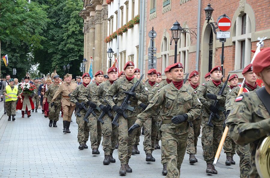 LVIII Marsz Szlakiem Pierwszej Kompanii Kadrowej. Uroczystości w Krakowie. Fot. Janusz Ślęzak (IPN)