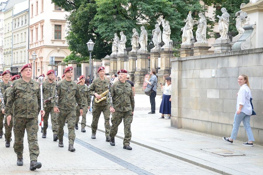 LVIII Marsz Szlakiem Pierwszej Kompanii Kadrowej. Uroczystości w Krakowie. Fot. Janusz Ślęzak (IPN)