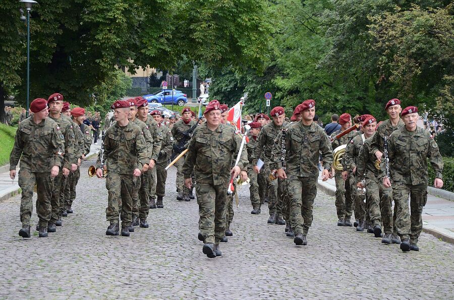 LVIII Marsz Szlakiem Pierwszej Kompanii Kadrowej. Uroczystości w Krakowie. Fot. Janusz Ślęzak (IPN)