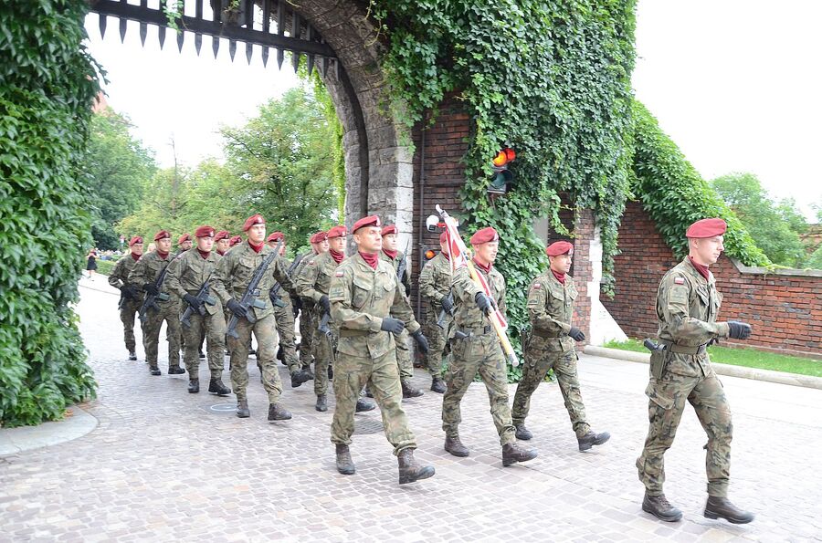 LVIII Marsz Szlakiem Pierwszej Kompanii Kadrowej. Uroczystości w Krakowie. Fot. Janusz Ślęzak (IPN)