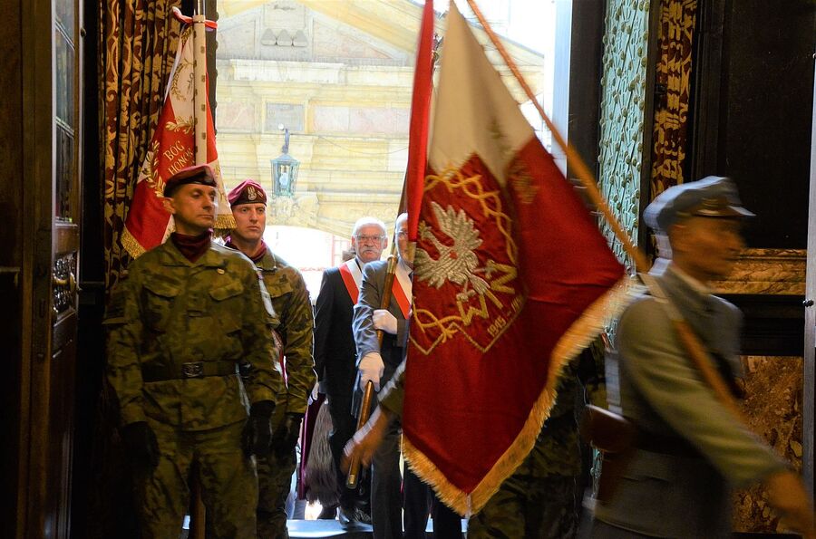 LVIII Marsz Szlakiem Pierwszej Kompanii Kadrowej. Uroczystości w Krakowie. Fot. Janusz Ślęzak (IPN)