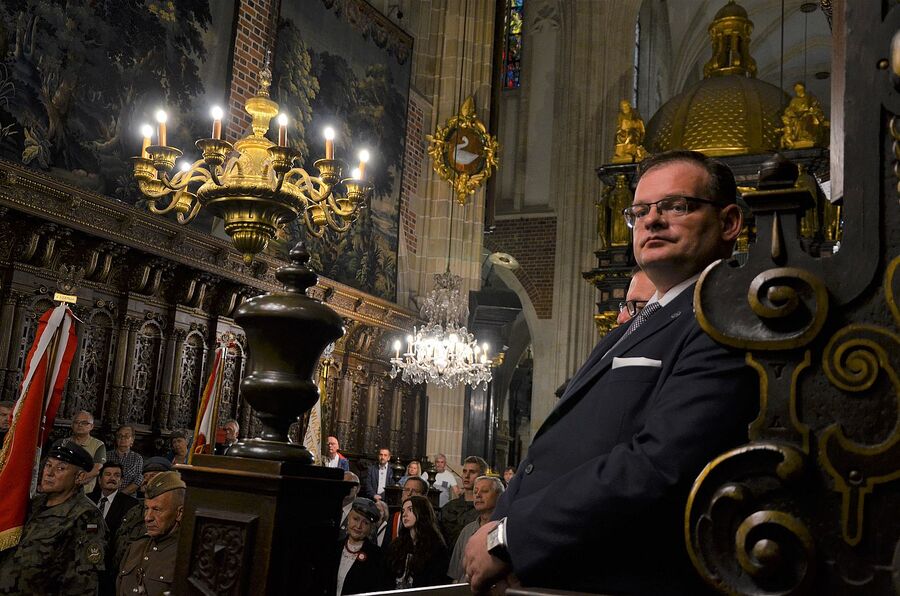 LVIII Marsz Szlakiem Pierwszej Kompanii Kadrowej. Uroczystości w Krakowie. Fot. Janusz Ślęzak (IPN)