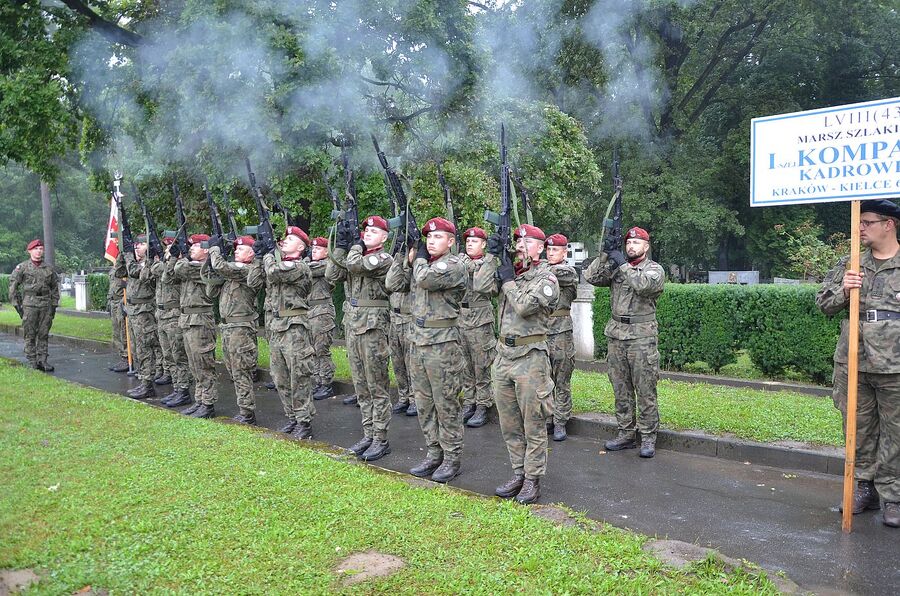 LVIII Marsz Szlakiem Pierwszej Kompanii Kadrowej. Fot. Janusz Ślęzak (IPN)