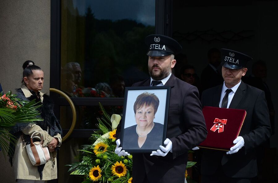 Uroczystości pogrzebowe Teresy Starmach. Fot. Janusz Ślęzak (IPN)