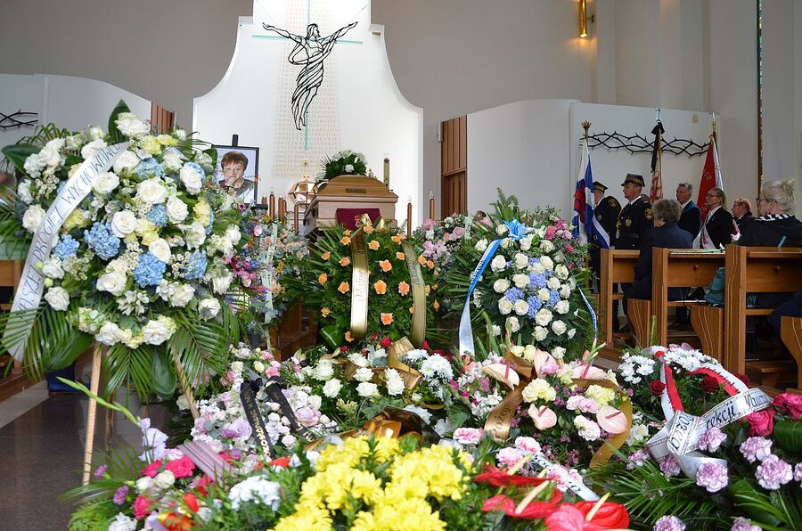 Uroczystości pogrzebowe Teresy Starmach. Fot. Janusz Ślęzak (IPN)
