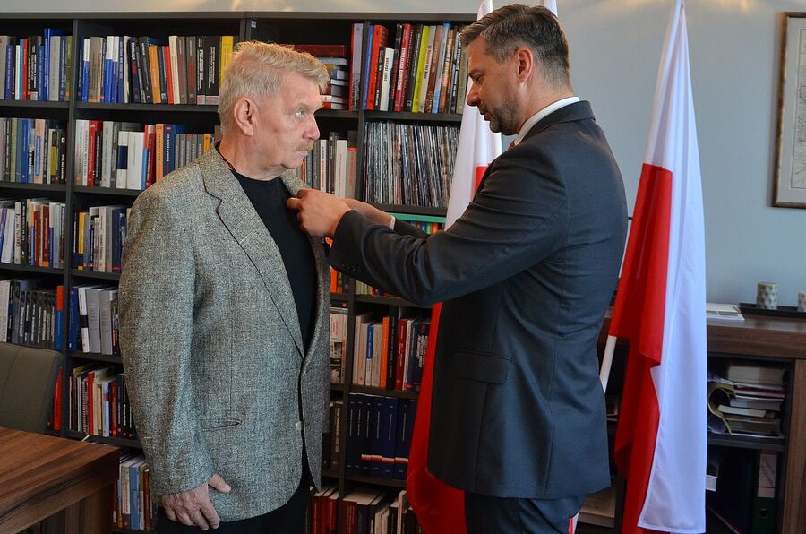 Andrzej Marcinek odebrał Krzyż Wolności i Solidarności. Fot. Janusz Ślęzak (IPN)