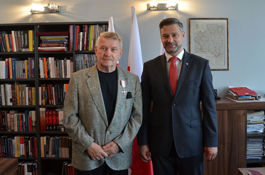 Andrzej Marcinek odebrał Krzyż Wolności i Solidarności. Fot. Janusz Ślęzak (IPN)