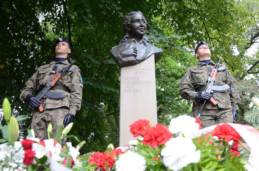 77. rocznica śmierci Danuty Siedzikówny „Inki”. Fot. Janusz Ślęzak (IPN)