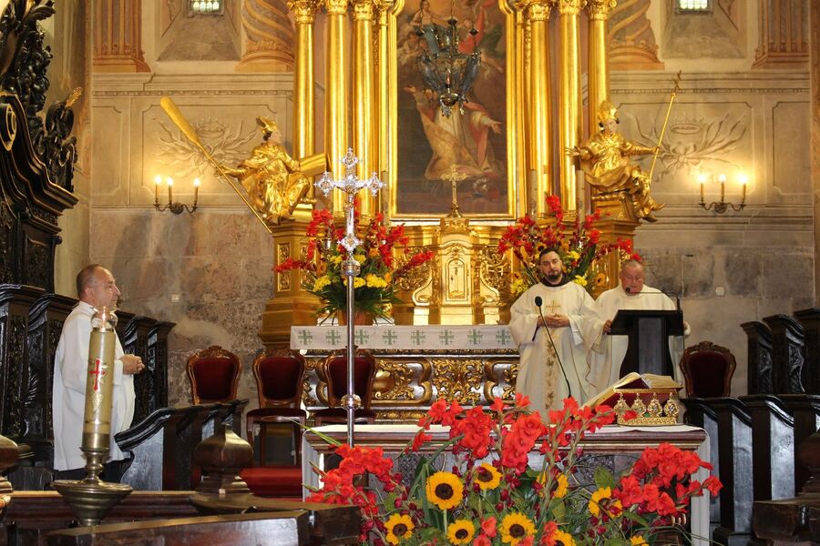 Odsłonięcie tablicy działaczy „Solidarności” w Opatowie. Fot. Jakub Ryba (IPN)