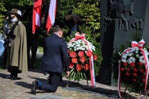 Krakowskie uroczystości w 84. rocznicę wybuchu II wojny światowej. Fot. Janusz Ślęzak (IPN)