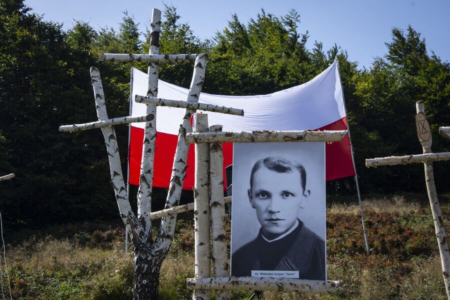 Uroczystości na Hali Łabowskiej. Fot. Agnieszka Masłowska (IPN)