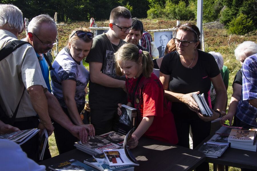 Uroczystości na Hali Łabowskiej. Fot. Agnieszka Masłowska (IPN)