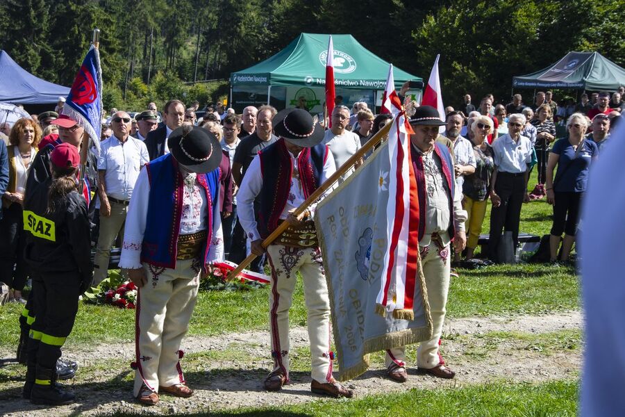 Uroczystości na Hali Łabowskiej. Fot. Agnieszka Masłowska (IPN)