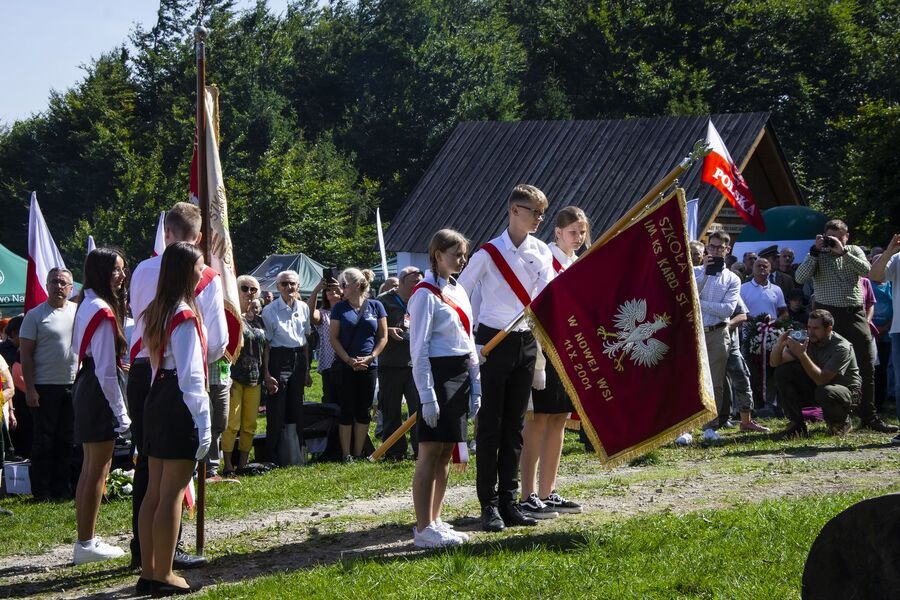 Uroczystości na Hali Łabowskiej. Fot. Agnieszka Masłowska (IPN)