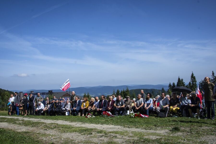 Uroczystości na Hali Łabowskiej. Fot. Agnieszka Masłowska (IPN)
