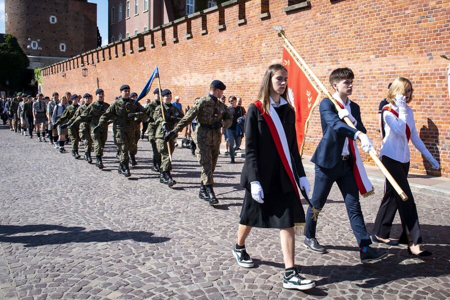 Kraków. Uroczystości w 84. rocznicę agresji Związku Sowieckiego na Polskę. Fot. Agnieszka Masłowska (IPN)