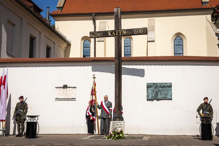 Kraków. Uroczystości w 84. rocznicę agresji Związku Sowieckiego na Polskę. Fot. Agnieszka Masłowska (IPN)