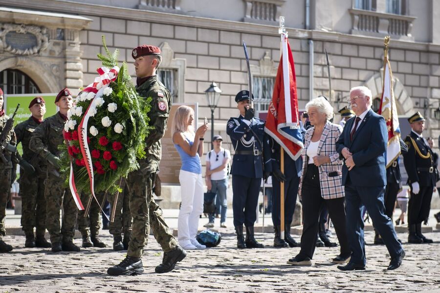 Kraków. Uroczystości w 84. rocznicę agresji Związku Sowieckiego na Polskę. Fot. Agnieszka Masłowska (IPN)