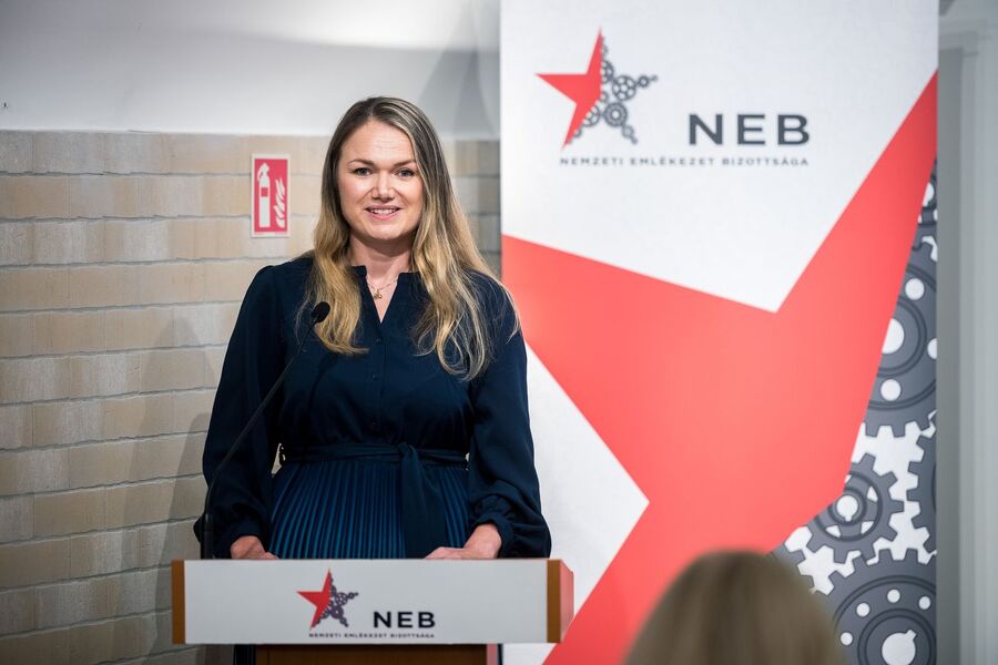 Prezentacja albumu o rtm. Pileckim w Budapeszcie. Fot. NEB