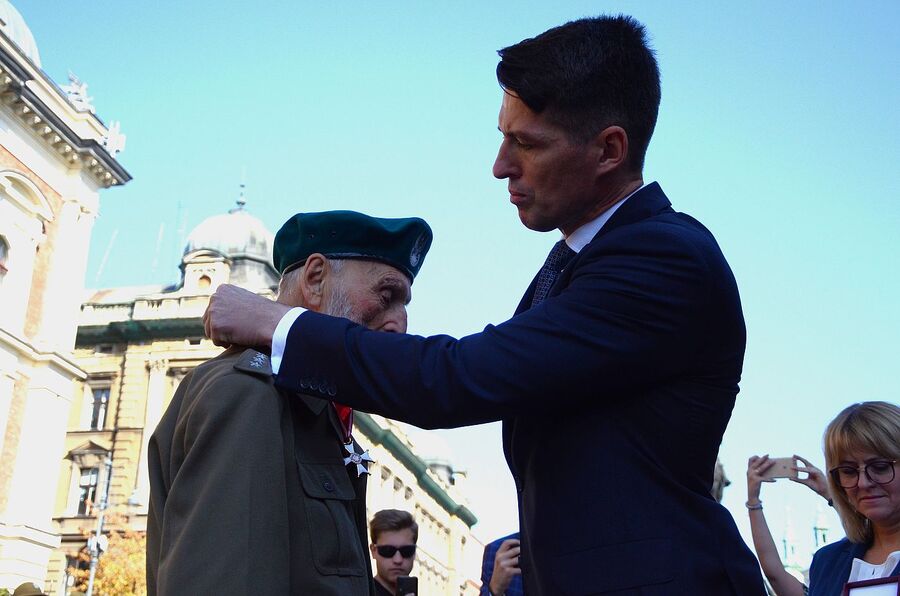 Krakowska uroczystość z okazji Dnia Polskiego Państwa Podziemnego. Fot. Janusz Ślęzak (IPN)