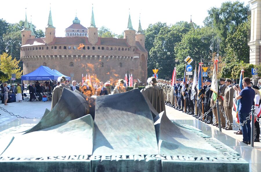 Krakowska uroczystość z okazji Dnia Polskiego Państwa Podziemnego. Fot. Janusz Ślęzak (IPN)