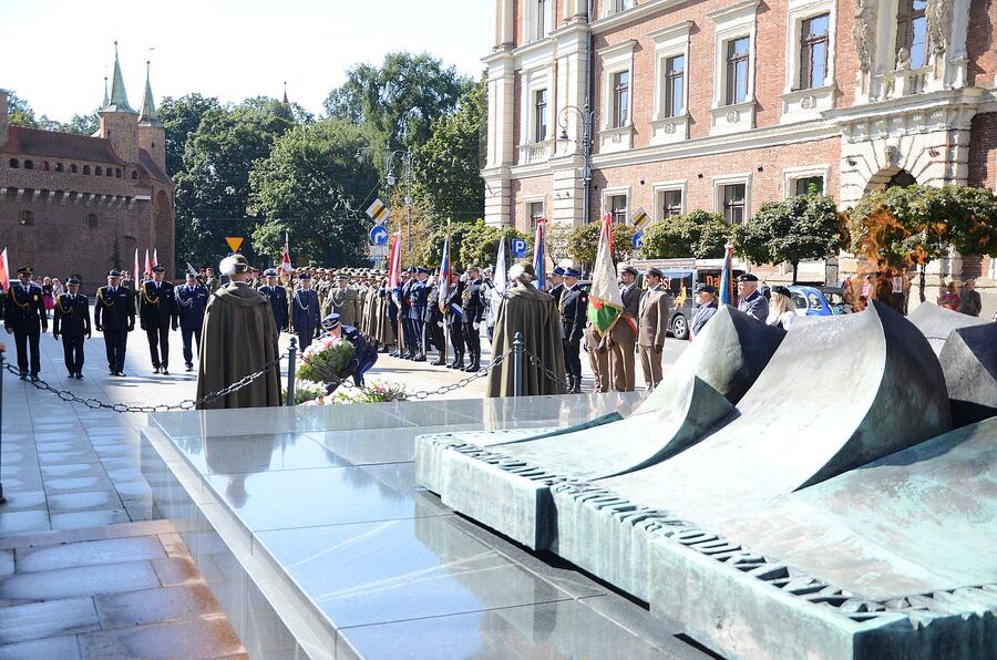 Krakowska uroczystość z okazji Dnia Polskiego Państwa Podziemnego. Fot. Janusz Ślęzak (IPN)