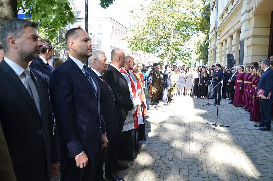 W Nowym Sączu odsłonięto tablicę upamiętniającą ppłk. Mariana Chodackiego. Fot. Janusz Ślęzak (IPN)