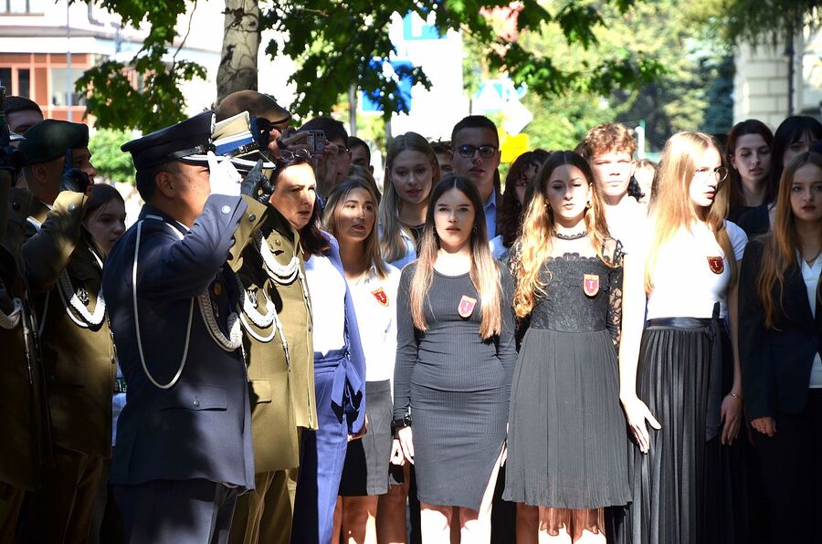 W Nowym Sączu odsłonięto tablicę upamiętniającą ppłk. Mariana Chodackiego. Fot. Janusz Ślęzak (IPN)