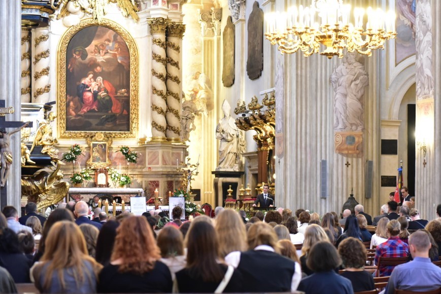 Kraków. Powtórny pochówek prof. Aleksandra Brücknera. Fot. Żaneta Wierzgacz (IPN)