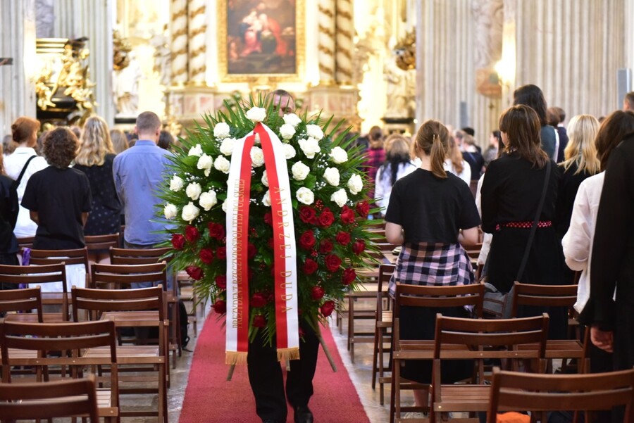 Kraków. Powtórny pochówek prof. Aleksandra Brücknera. Fot. Żaneta Wierzgacz (IPN)