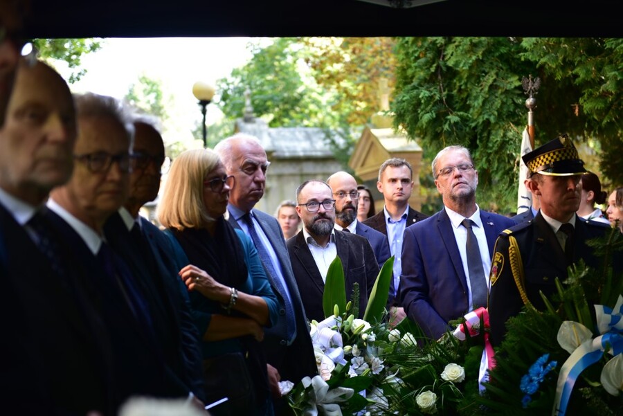 Kraków. Powtórny pochówek prof. Aleksandra Brücknera. Fot. Żaneta Wierzgacz (IPN)
