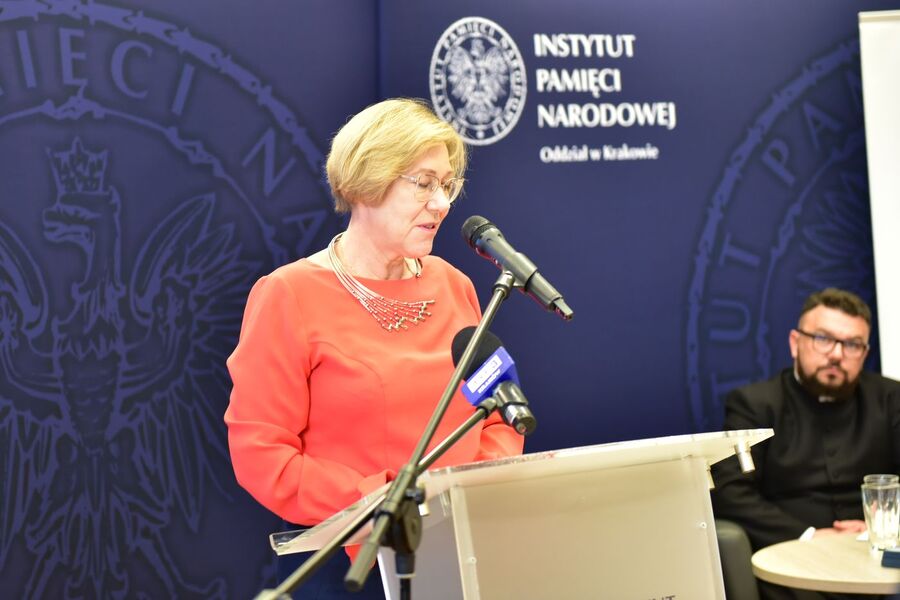 Inauguracja małopolskiego konkursu „Młody dokumentalista 2023/2024”. Fot. Żaneta Wierzgacz (IPN)