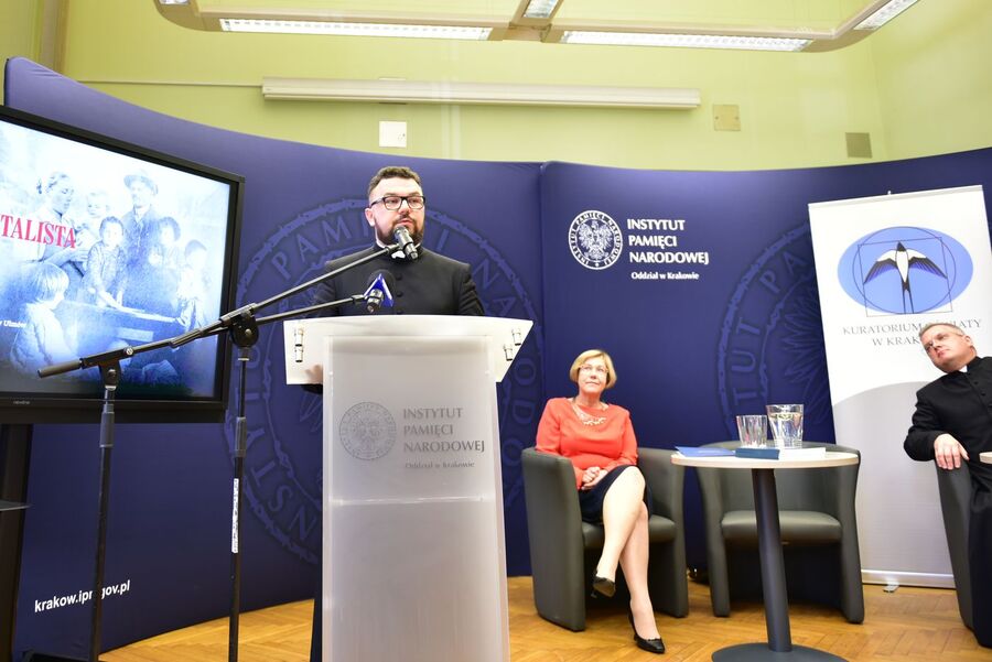 Inauguracja małopolskiego konkursu „Młody dokumentalista 2023/2024”. Fot. Żaneta Wierzgacz (IPN)