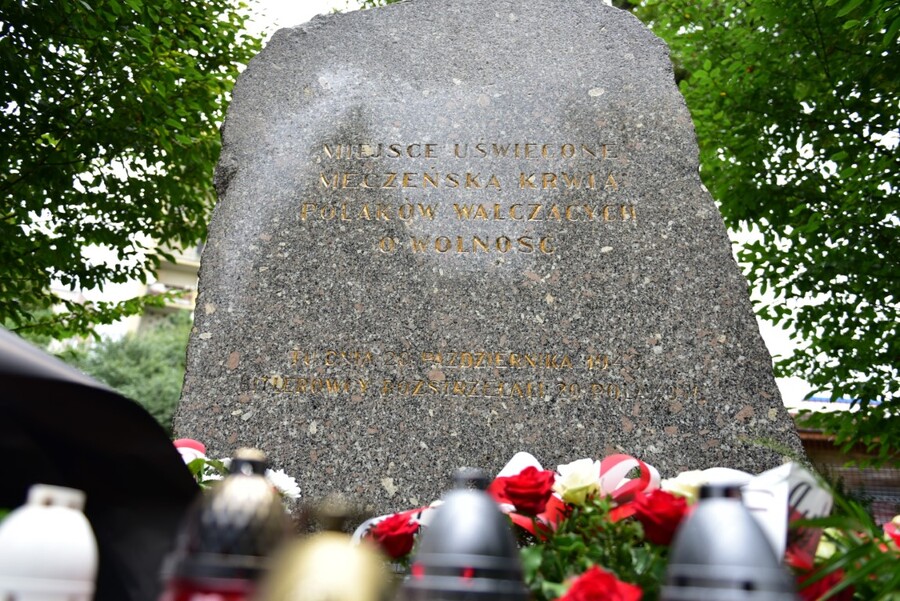 Rocznica egzekucji publicznych dokonanych przez Niemców w Krowodrzy. Fot. Żaneta Wierzgacz (IPN)