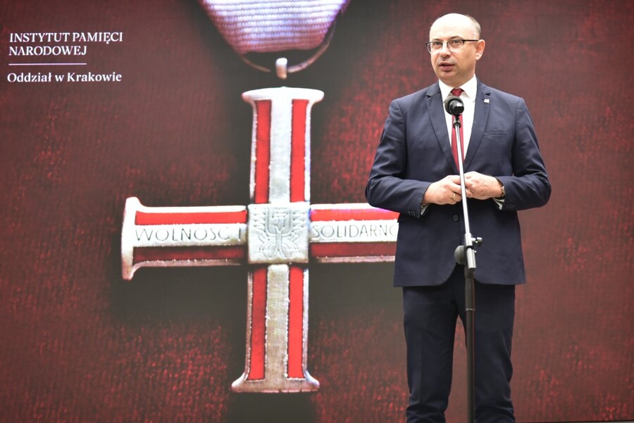 Uroczystość wręczenia Krzyży Wolności i Solidarności. Fot. Żaneta Wierzgacz (IPN)