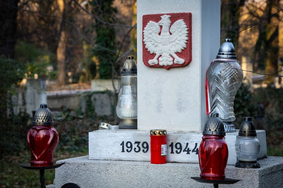 Delegacja krakowskiego oddziału IPN w Budapeszcie. Fot. Agnieszka Masłowska (IPN)