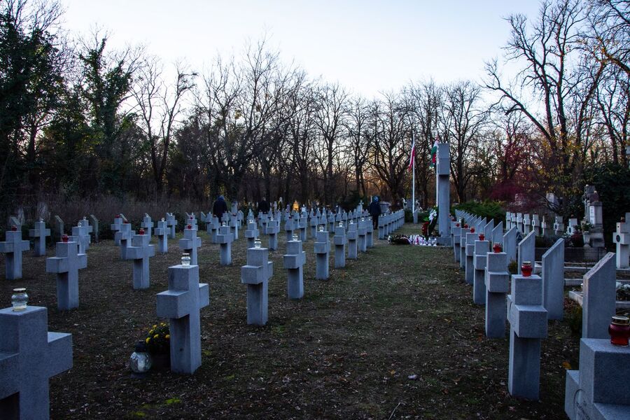 Delegacja krakowskiego oddziału IPN w Budapeszcie. Fot. Agnieszka Masłowska (IPN)