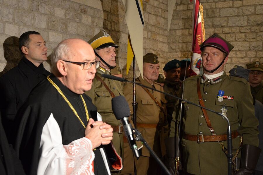 Krakowskie obchody 156. rocznicy urodzin Józefa Piłsudskiego. Fot. Janusz Ślęzak (IPN)