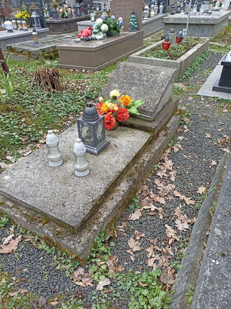 Grób przed odnowieniem