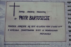 Uroczystość upamiętniająca Piotra Bartoszcze w Gruszowie. Fot. Żaneta Wierzgacz (IPN)
