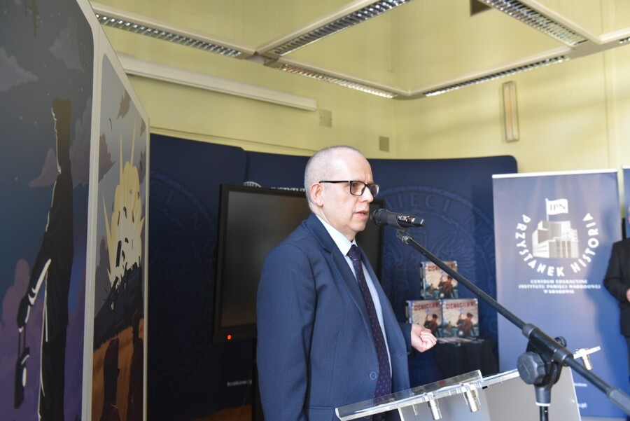 Premiera gry planszowej IPN „Cichociemni. Spadochroniarze AK”. Fot. Żaneta Wierzgacz (IPN)