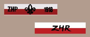 Plakietki ZHP-1918 i ZHR